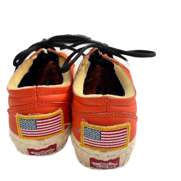 Vans x NASA Sneakers Kennedy Space Center Low Top Orange Mens 5.5 Womens 7 - Picture 5 of 7